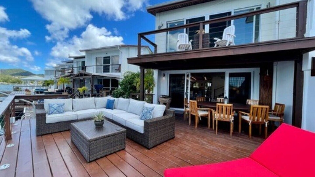 Jolly Harbour Villa | BRAND NEW listing: Stunning waterside 2 bedroom villa with amazing views. South
