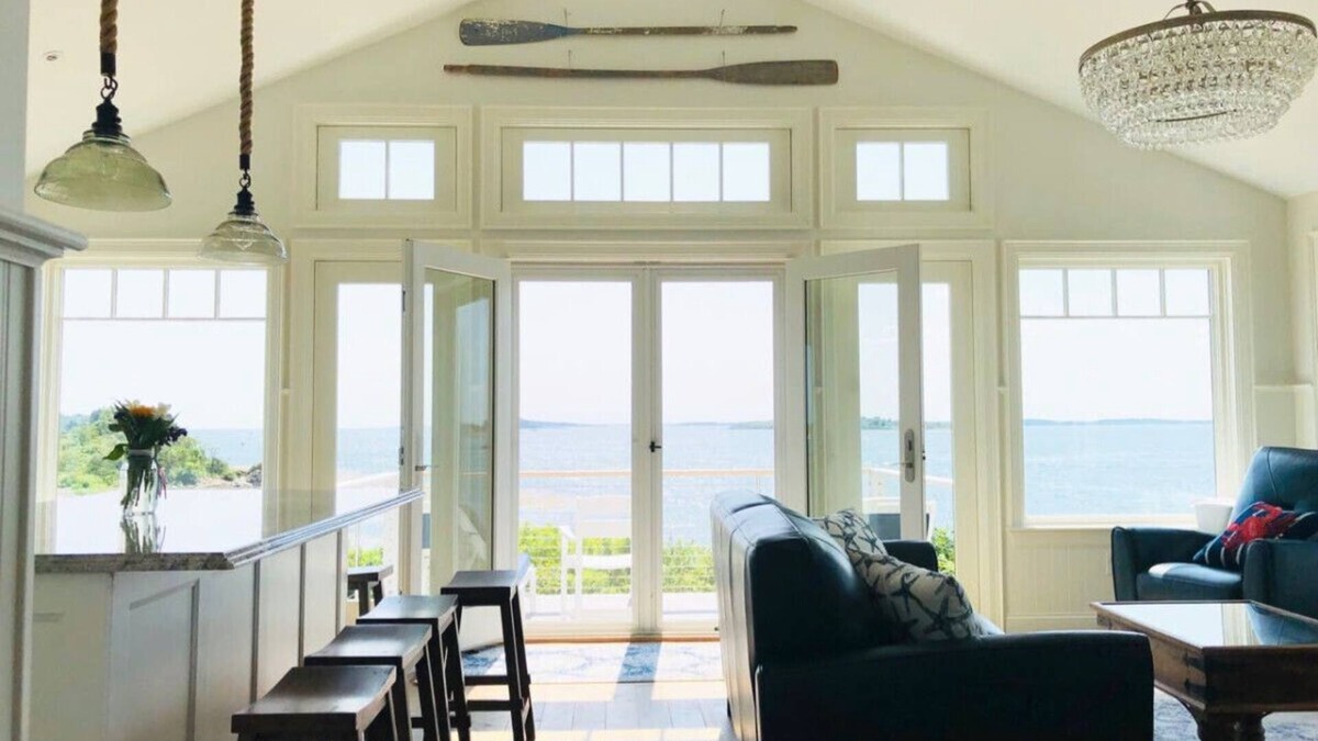 Mid-Coast and Islands House | Brand new year-round oceanfront home with beach.