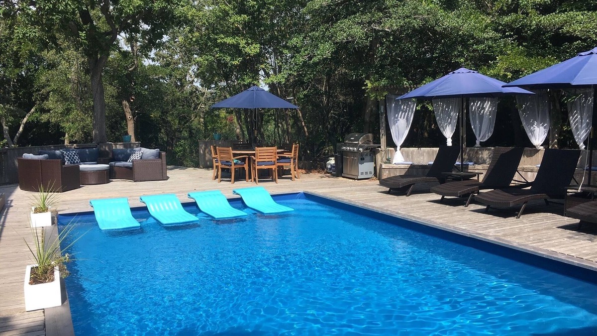 Fire Island Pines House | Breathtaking secluded resort property one block from ocean