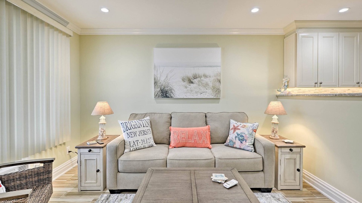 Brigantine Condo | Brigantine Beach Retreat: Swim, Fish, & Shop!