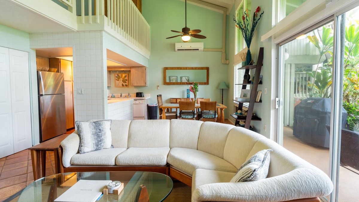 Princeville Condo | Bright and airy garden condo in spectacular Princeville with air conditioning