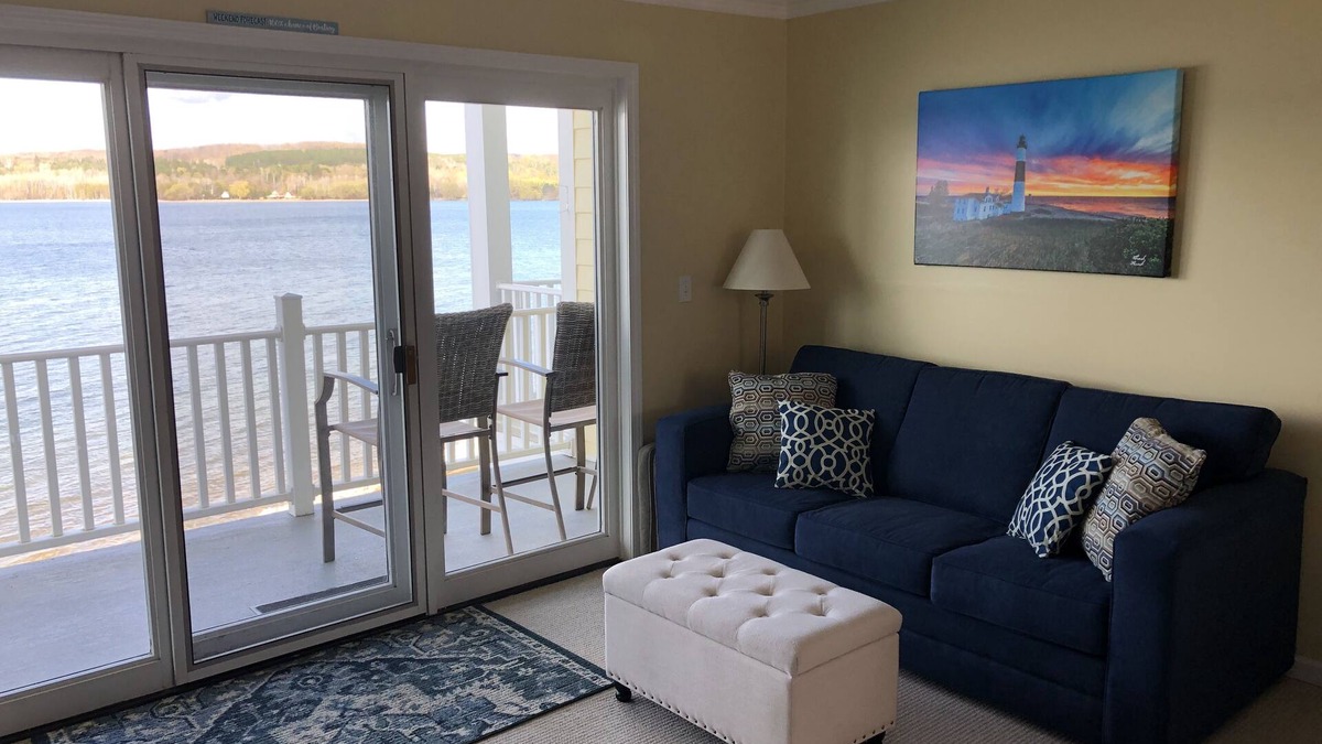 East Jordan Condo | Bright, Beautiful, Newly Remodeled condo right on Lake nCharlevoix.
