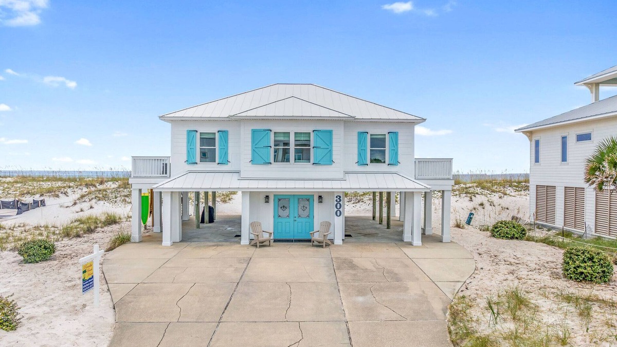 Villa Primera House | Bright & sunny Gulf front home with spacious deck for dolphin watching!