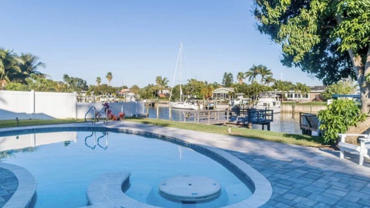 St. Petersburg House | Broadwater Gem! With Pool and Boat Dock.