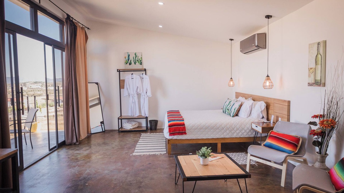 Valle de Guadalupe House | Bungalow 3 King Villa Loar, In The Heart of El Valle De Guadalupe.