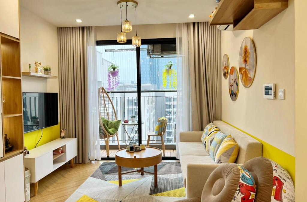 Gia Lam Apartment | Căn 1PN + 1 Tầng Cao View thoáng tại Vinhomes Ocean Park