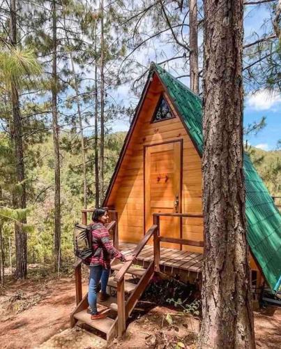 San Jose del Pacifico Ski Chalet | Cabaña privada en el bosque, cerca al rio Starlinkk