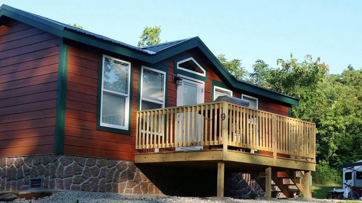 Dickerson Run Cabin | Cabin 6 - Beautiful location with a great view of the river. Perfect for any size family!