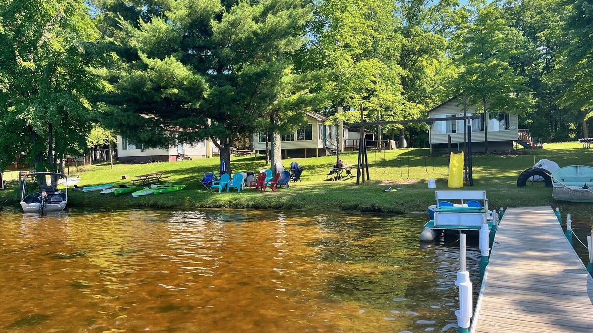 White Cloud Cabin | Cabin located on Robinson Lake. Rent all 3 for a multifamily vacation