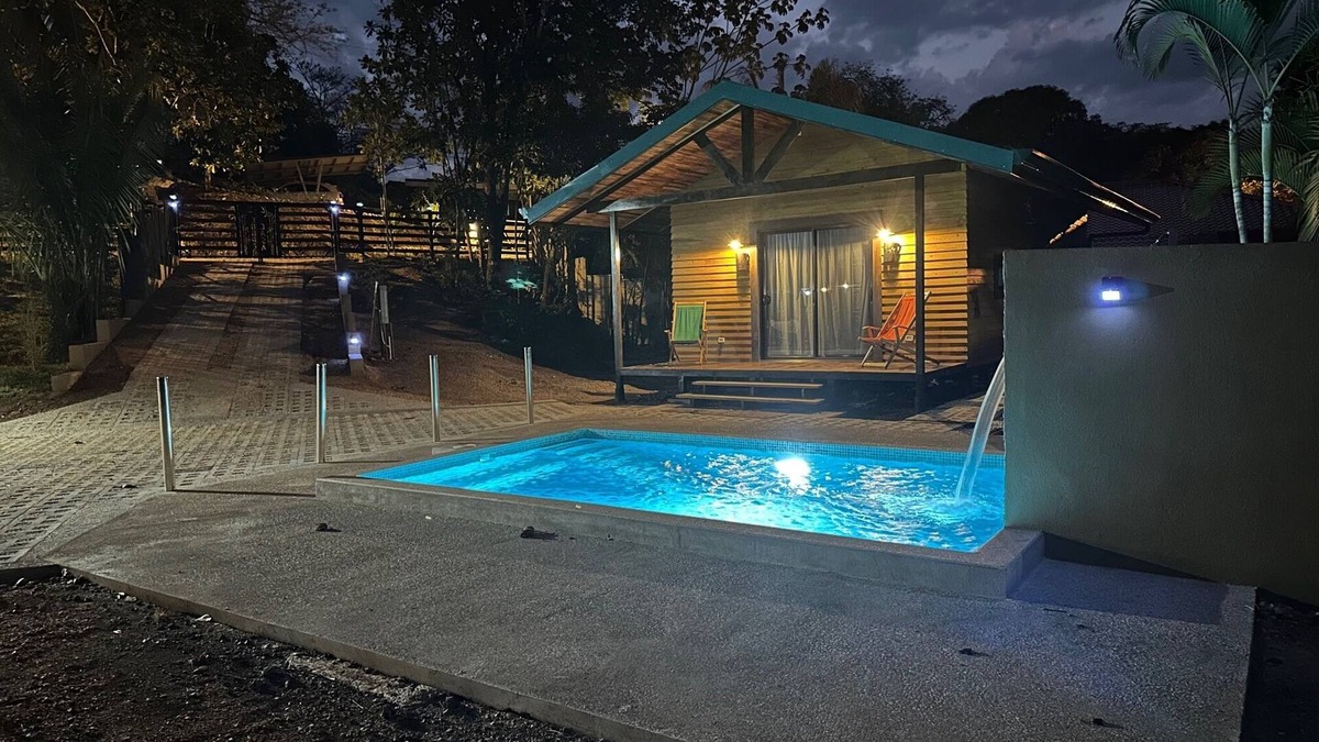 Puerto Carrillo House | Cabin style home located in residential area a mile from beach.