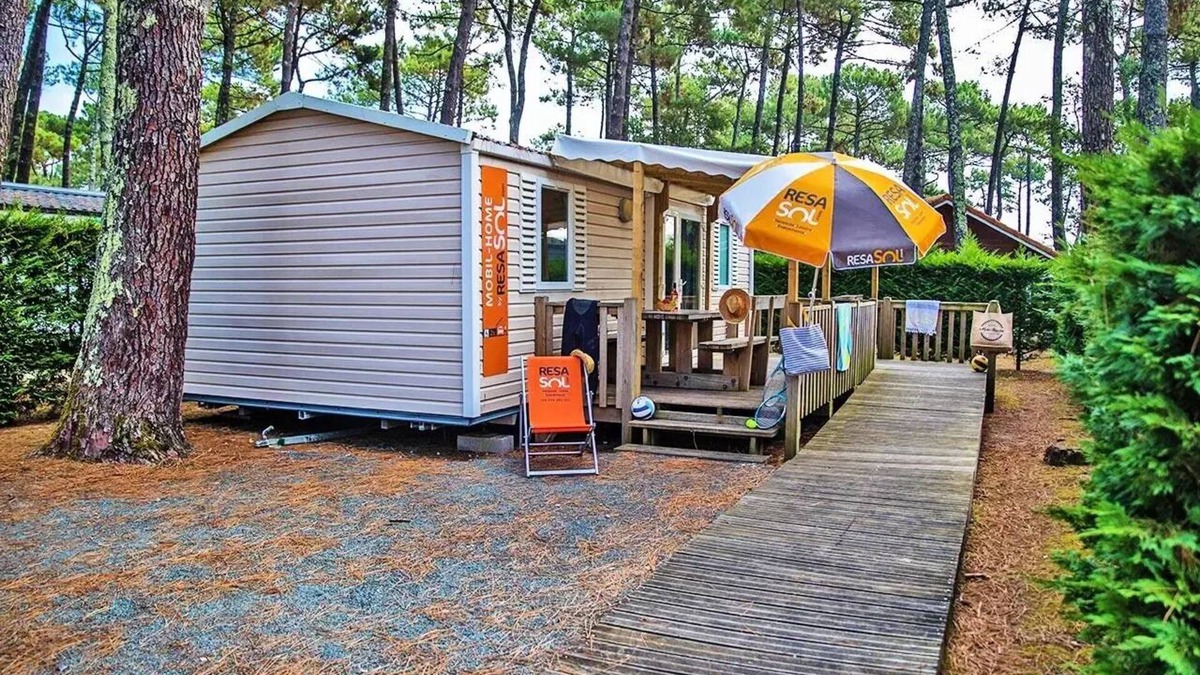 Messanges House | Camping Le Vieux Port* - Resasol mobile home PMR 2 bedrooms 4/6 people