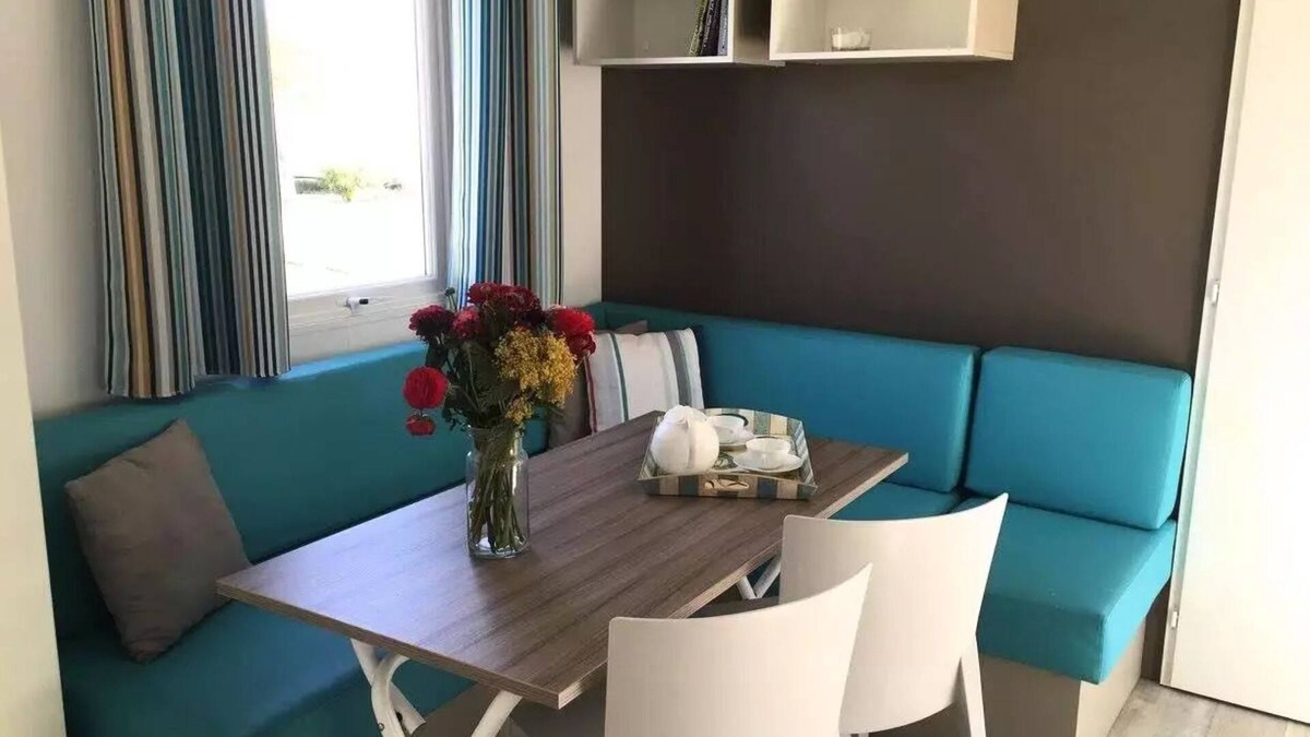 Saint-Nazaire House | Camping les Fontaines * - Mobil Home Olivier with terrace 2 bedrooms 6 people