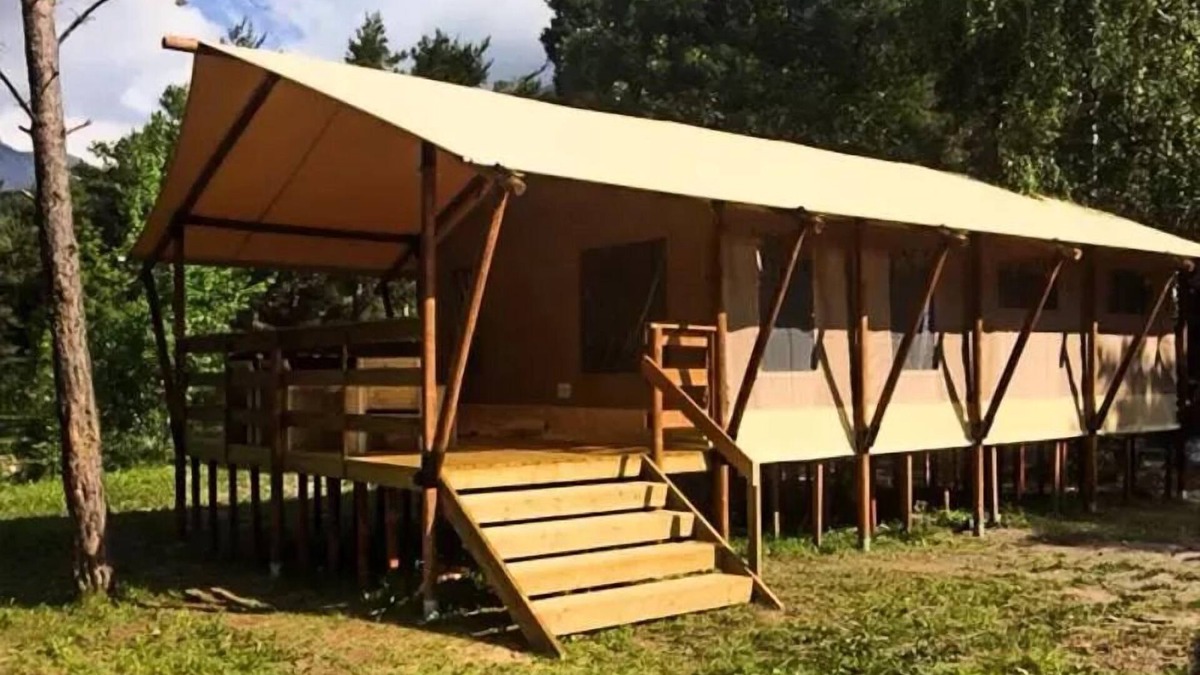 Mostuejouls House | Campsite LES PRADES * - Lodge with sanitary facilities 35m2 6 people