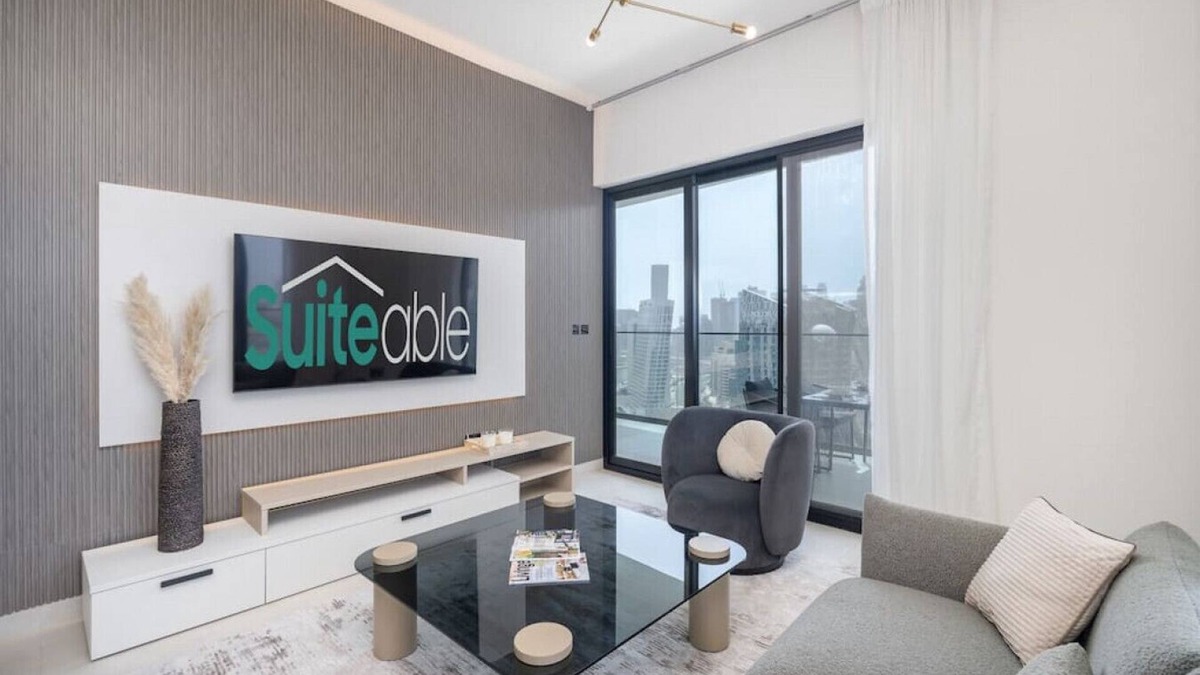 Business Bay Apartment | Canal front apartment with Burj Khalifa view