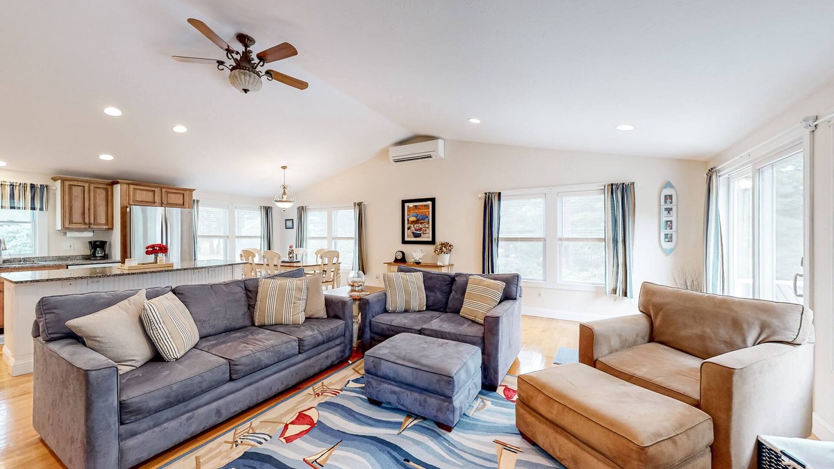 Osterville House | Cape escape with patio, grill, firepit, outdoor dining, W/D