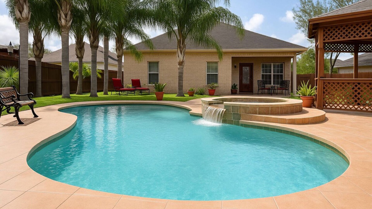 Pharr House | Casa Aaron, Large Pool, Game Room, Spacious Backyard with Palm Trees, 3 Bedrooms