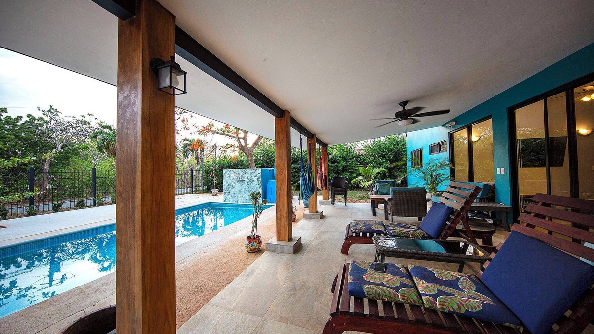 Junquillal House | CASA AZUL Beautiful beach house w/private pool 200 yards from the beach