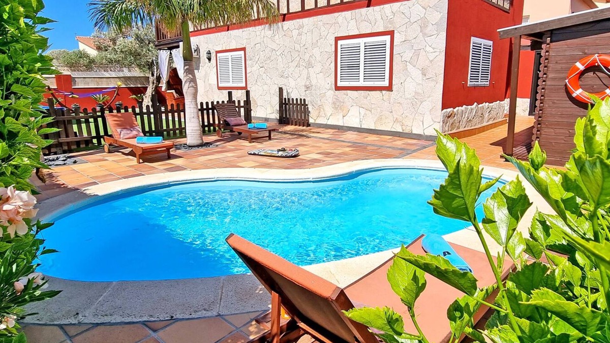 Tarajalejo House | Casa Balimar - Pool, Jacuzzi, Internet, Garten, Meerblick