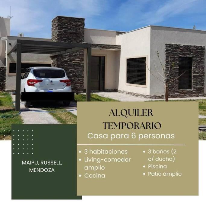 Maipu House | Casa con piscina en Maipú, Mendoza
