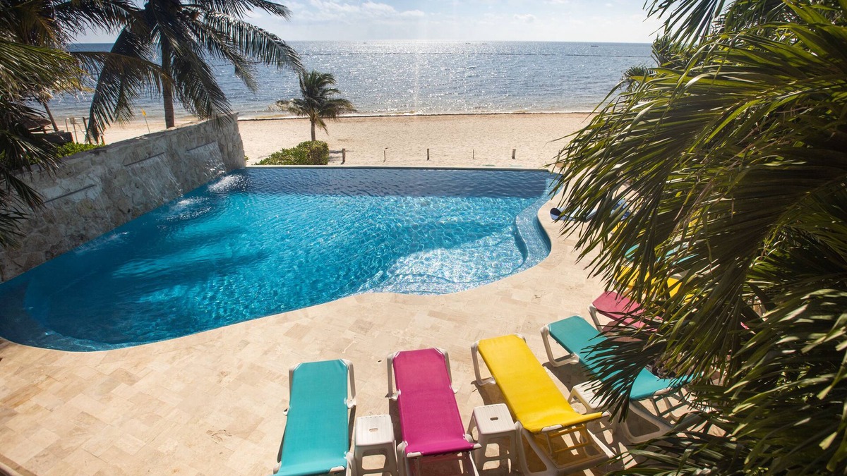Puerto Morelos Villa | Casa Del Sol: Beachfront Villa, Infinity Pool, 7 bedrooms, Made for Big Groups