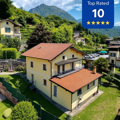Porlezza House | Casa Perla dei Laghi - Lake View, BBQ, WiFi 1Gb & AirCond
