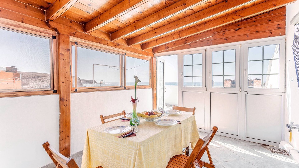 Ajuy House | Casa Teresita On the Beach with Ocean View, Terrace & Wi-Fi; Pets Allowed