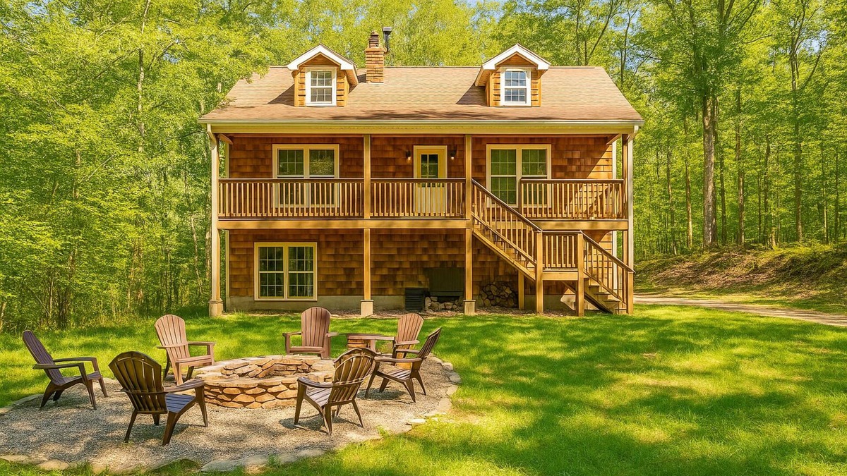 Catskill House | Catskill Cabin with Fire Pit & Brilliant Fall views