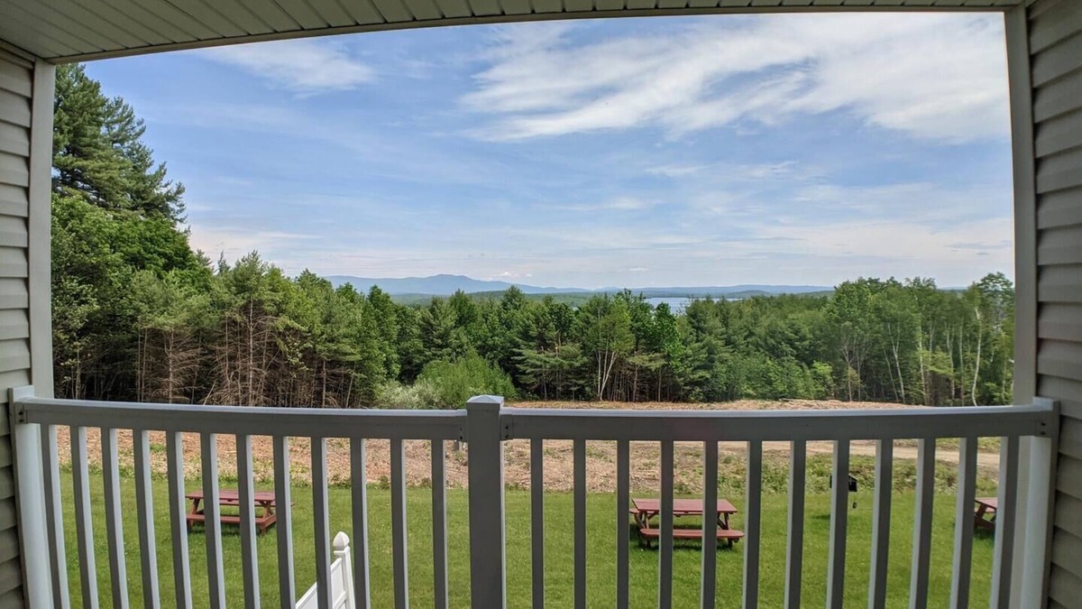 Weirs Beach Condo | Cedar Lodge 202. 1 bedroom condo with Lake Winni views!