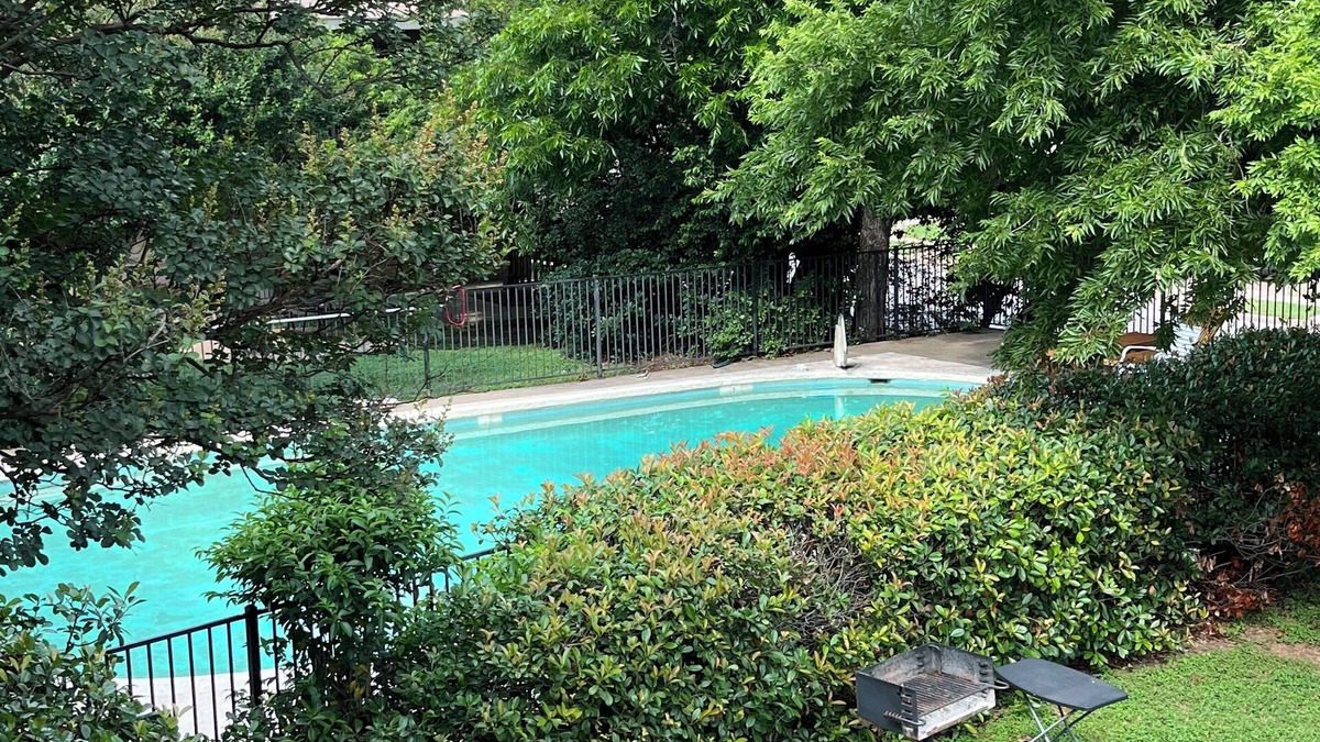 North University Apartment | Central Austin Apartment with Pool + Balcony. Pet-friendly! Family friendly!