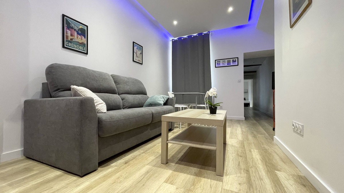 Grenoble City Centre Apartment | #CF In White&Gray ⚫ Center