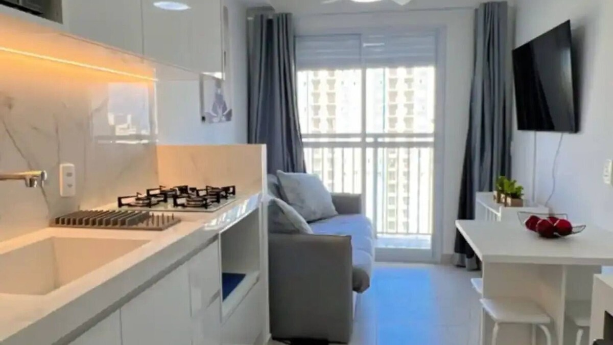 Panamby Apartment | Chácara Santo Antônio 1 Dormitório com Sacada