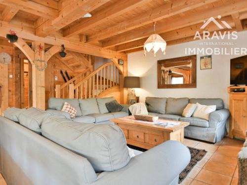 Le Grand-Bornand Ski Chalet | Chalet 4 étoiles au pied des pistes, terrasse ensoleillée, proche commerces, 16 pers., 6 ch. - FR-1-391-33