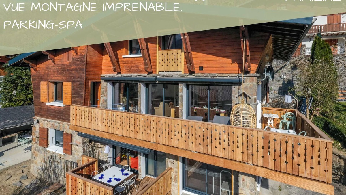 Saint-Lary-Soulan Ski Chalet | Chalet Hygge Saint-Lary center: 6 bedrooms /Spa /Breathtaking view /Secure parking