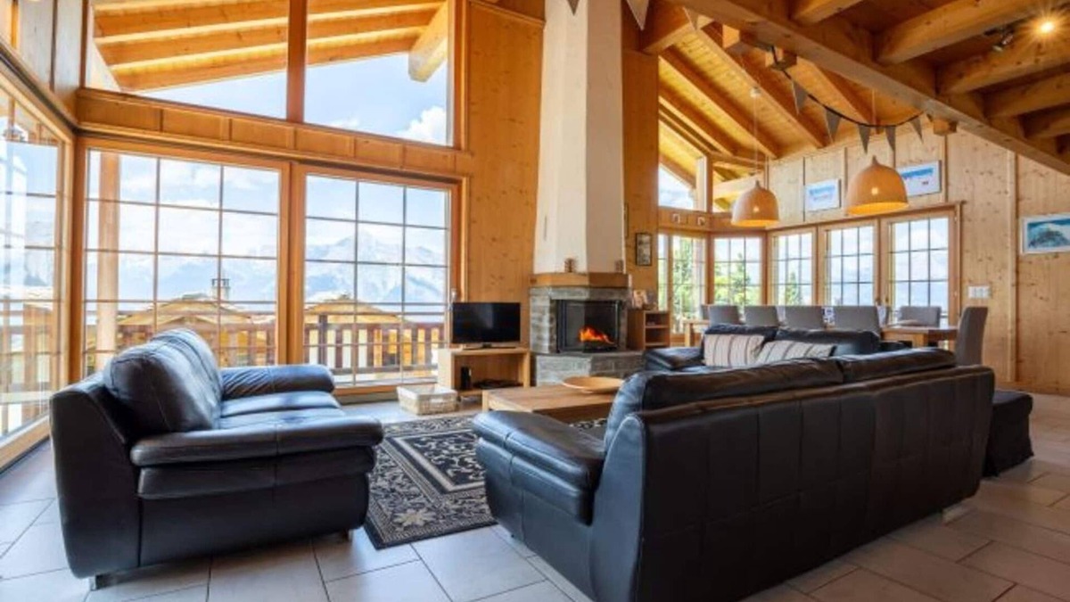 Nendaz Ski Chalet | Chalet in Veysonnaz with swimming pool