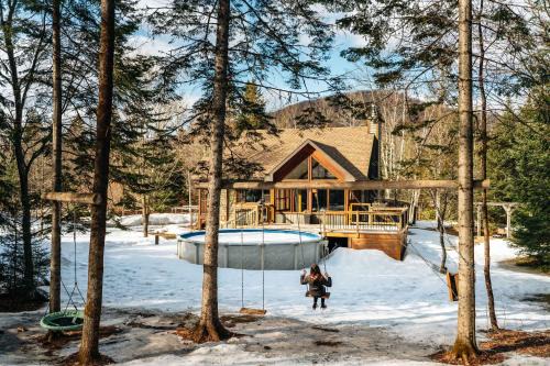Saint-Faustin-Lac-Carre Ski Chalet | Chalet La Canopée -familial par excellence MontBlanc