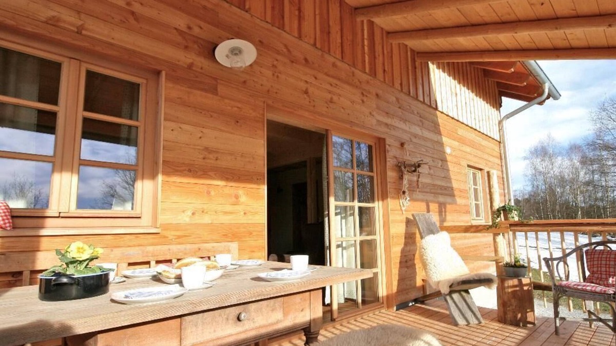 Geiersthal Apartment | Chalet with walk-in rain shower and wood-burning stove