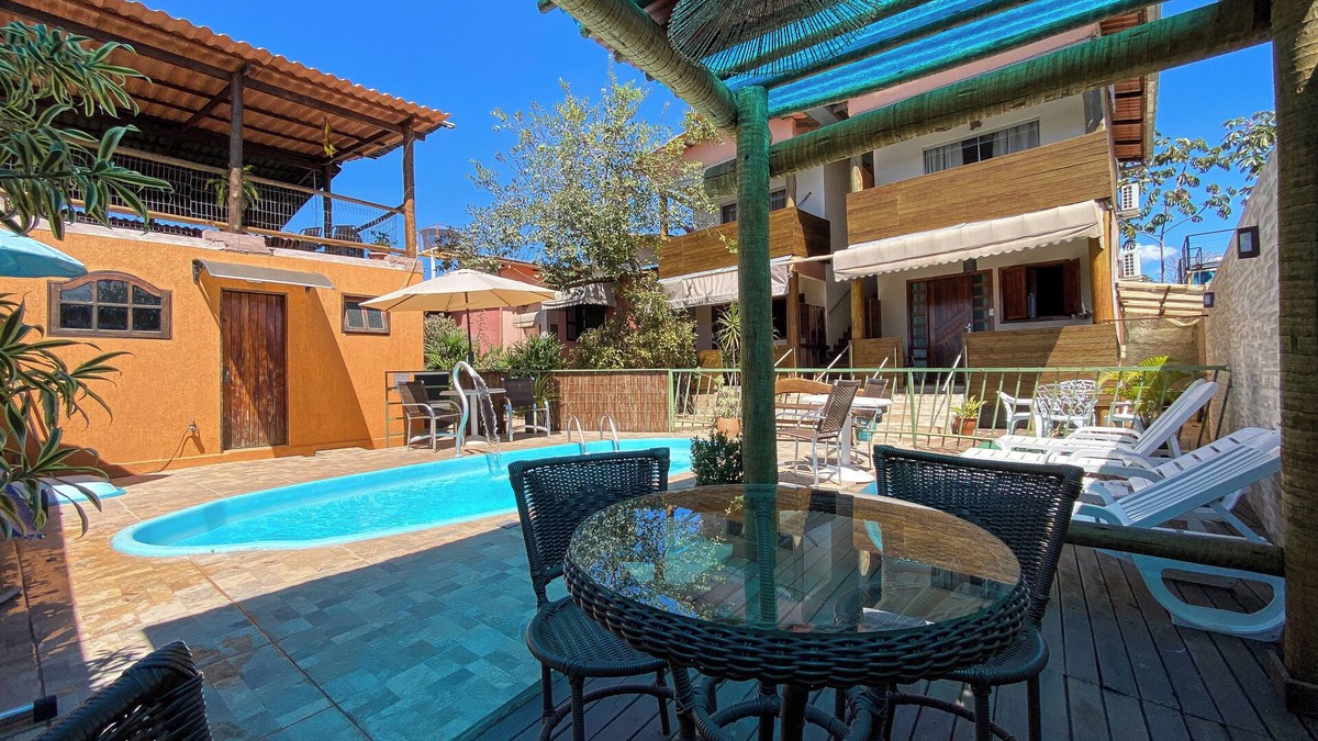 Alto Paraiso de Goias Ski Chalet | Chalets with 1 or 2 suites, living room, kitchen equpada, swimming pool, sauna and mirant