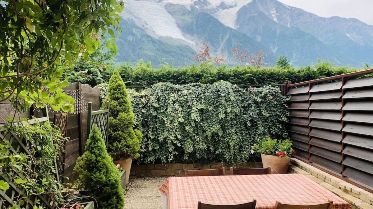 Chamonix-Mont-Blanc Apartment | CHAMONIX Large terrace facing Mont Blanc.