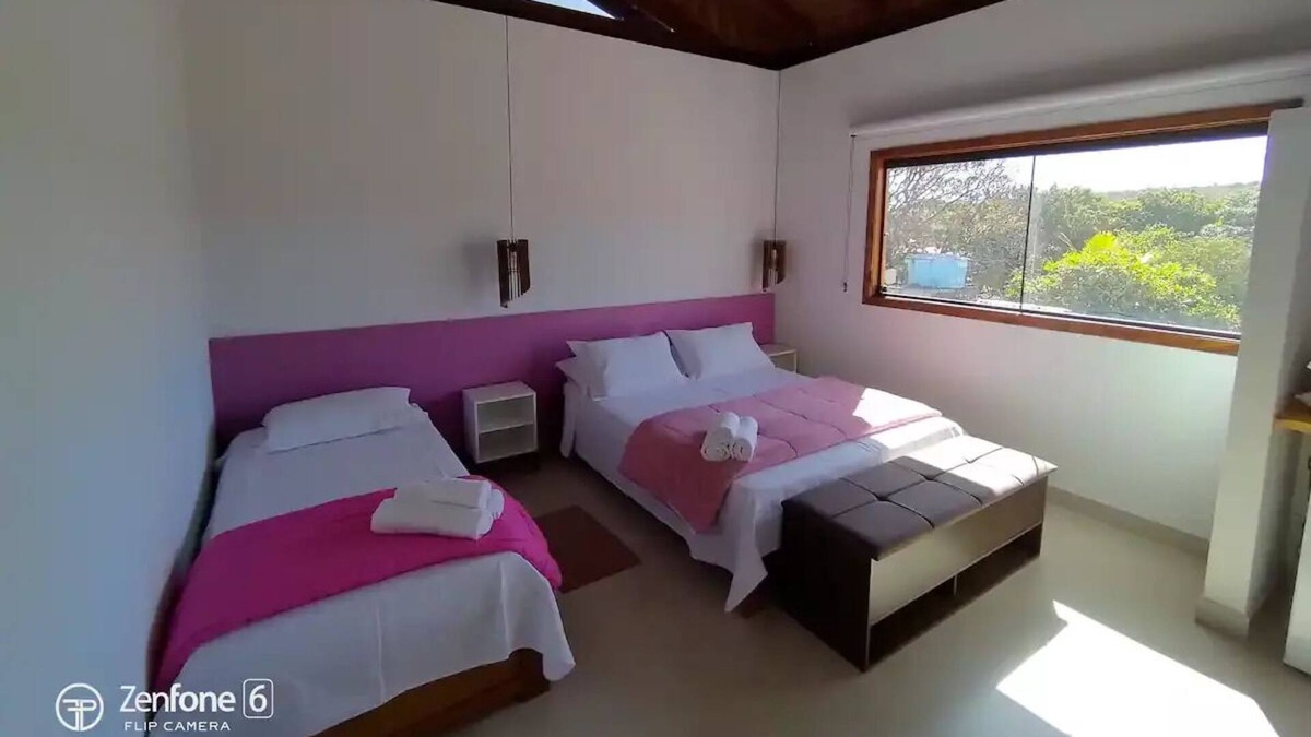 Sao Jorge Apartment | Chapada dos Veadeiros-tronco do Ipê-suíte Rosa - 3 Pessoas