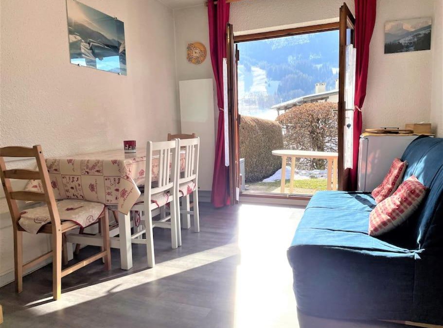 Praz-sur-Arly Apartment | Charmant studio + jardin vue pistes et local velo