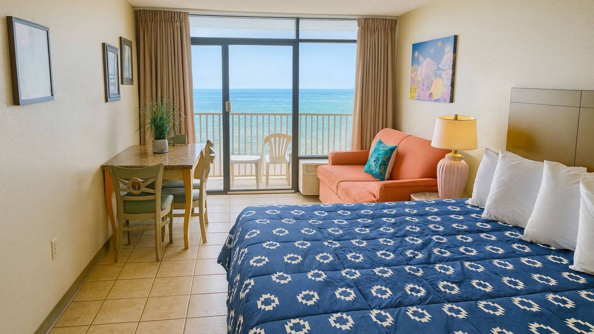Myrtle Beach Condo | Charming 2-br oceanfront condo with fitness room, fabulous water facilities MB