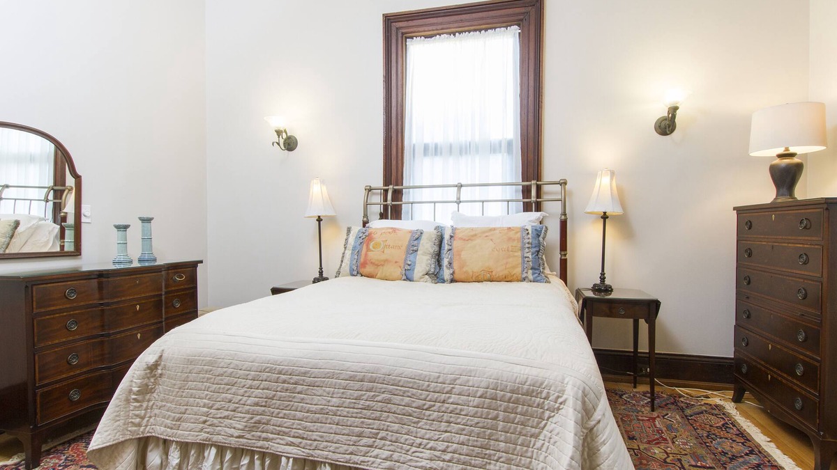 Fifth Ward Apartment | Charming apartment with 12 foot ceilings, fireplaces, and lots of sunshine.