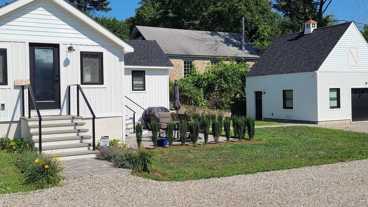 Stonington House | Charming brand new 2-bedroom home in beautiful Mystic Village with barn.