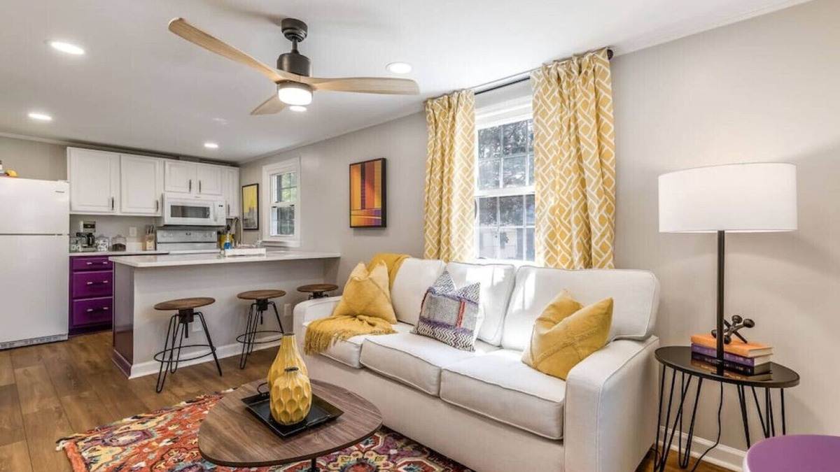 Burlington Apartment | Charming creekside retreat in historic Burlington