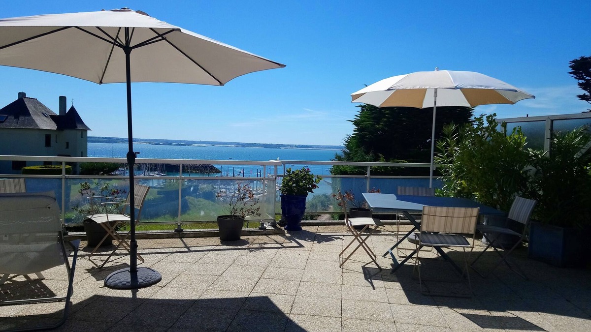 Saint-Cast-le-Guildo Apartment | Charming duplex with terrace; panoramic view of the emerald coast