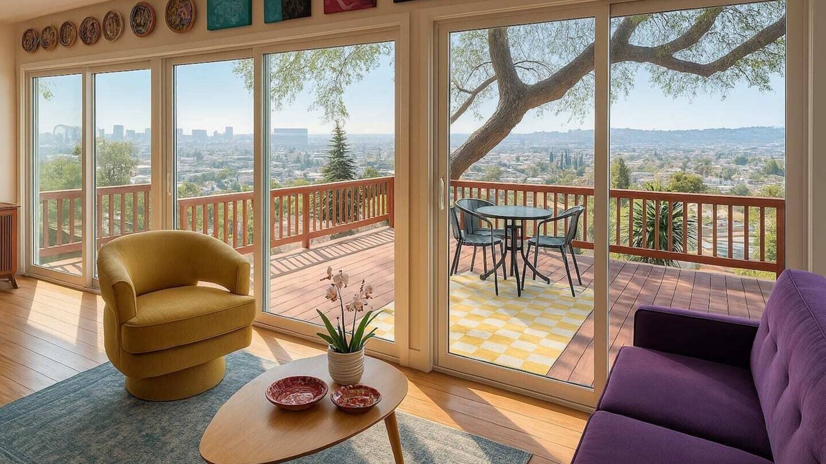 Elysian Heights House | Charming Echo Park bungalow with DTLA views! Steps from Elysian Park & Dodger Stadium, this gallery & artist retreat blends vintage charm with modern comfort. Once home to painter Barbara Romain, now lovingly preserved by Boho House Collective.