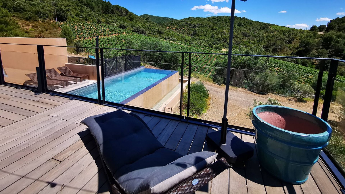 Roquebrun House | Charming family villa La Passejade with heated swimming pool