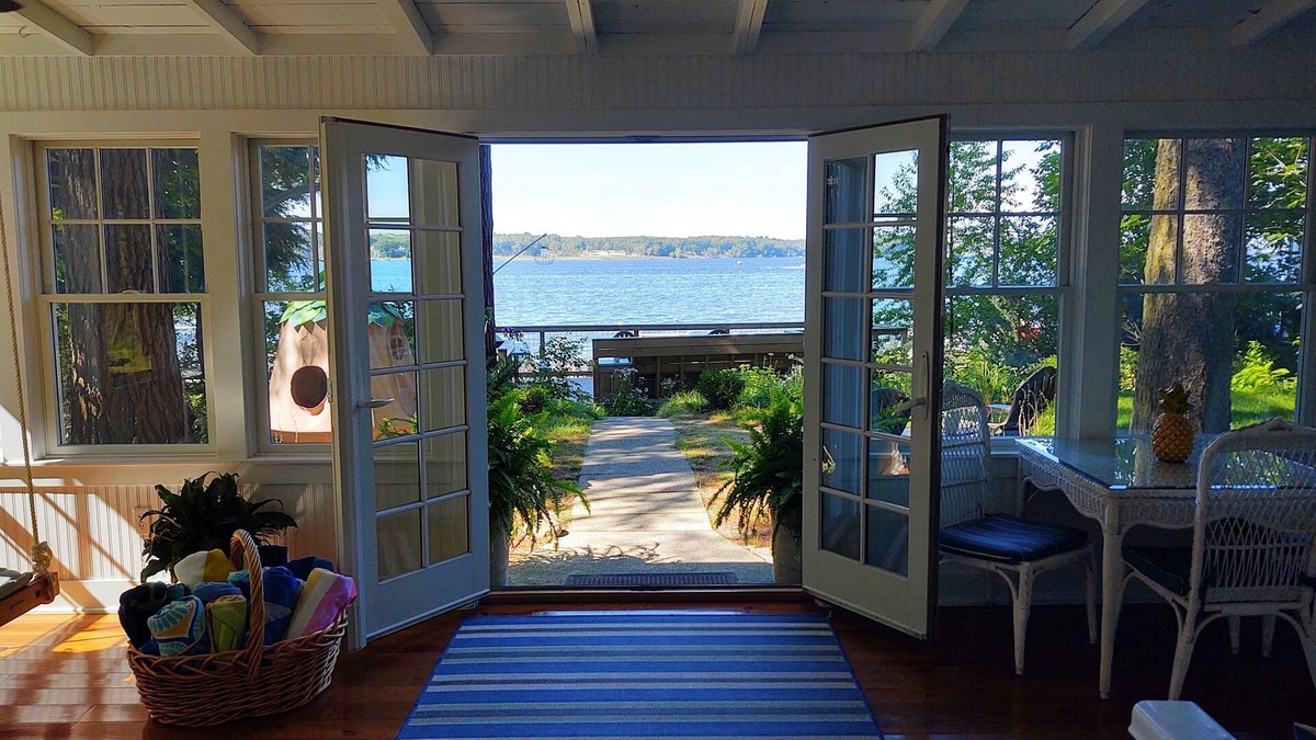 Whitehall Cottage | Charming Frank Lloyd Wright Gale Cottage-Very Few Steps-Beach, Yard, Dock & Deck