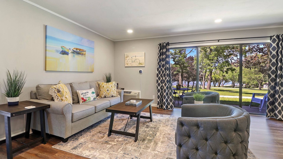 Lake Geneva Condo | Charming getaway with panoramic lake views. 5 minutes from downtown Lake Geneva.