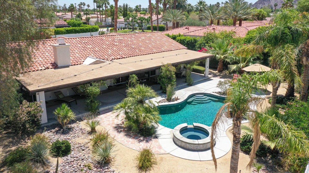 Desert Club Estates House | Charming Hacienda pool home! Walk to shopping and restaurants!